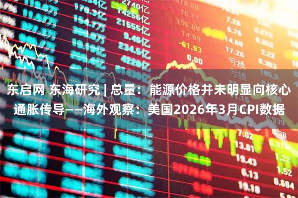 东启网 东海研究 | 总量：能源价格并未明显向核心通胀传导——海外观察：美国2026年3月CPI数据